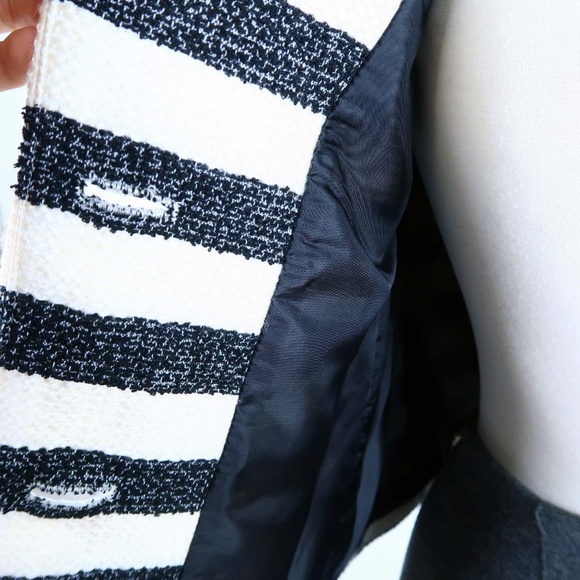 Talbots Striped Cropped Jacket - Picture 6 of 8